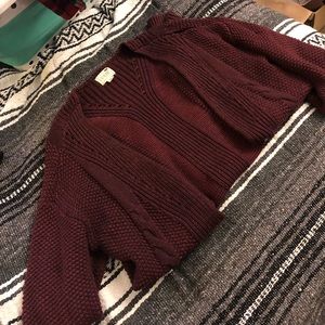 Burgundy Cardigan